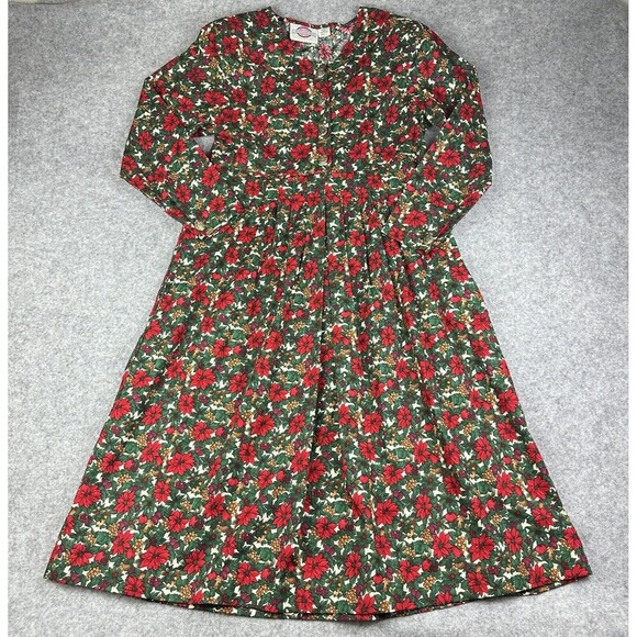 Conversation Pieces Dress Womens Small Floral Art to Wear Button Pockets Vintage - Picture 1 of 16